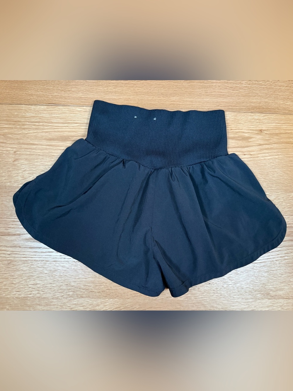 JoyLab High Rise Ribbed Waist Running Shorts Black XS - Picture 4 of 10